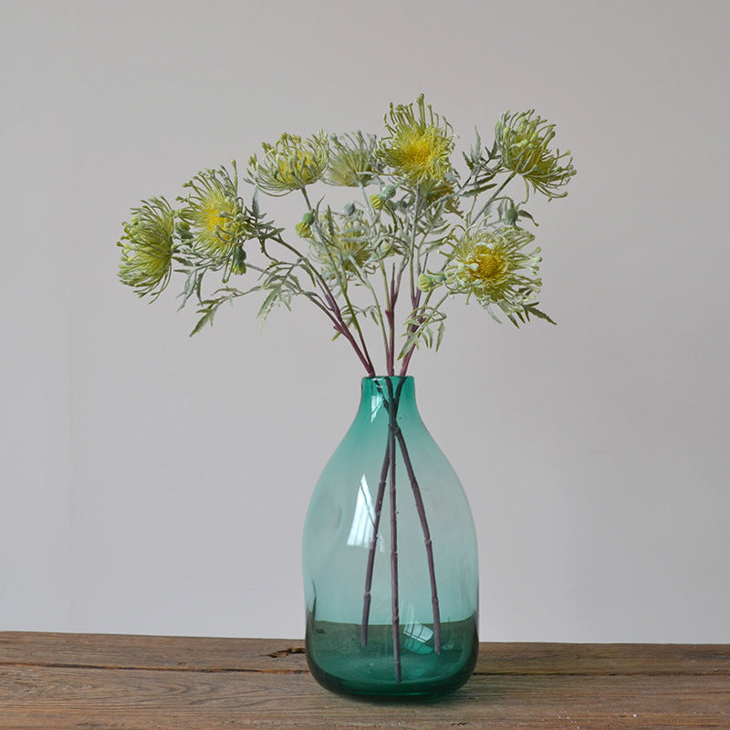 25" künstliche Nadelkissenblumen, 3er-Set