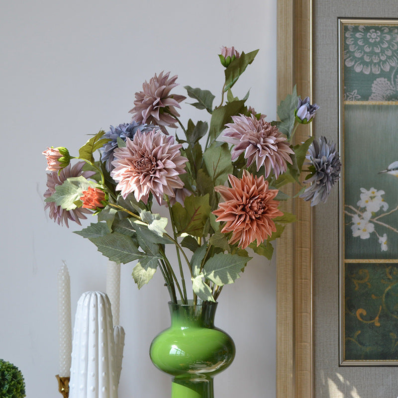 26 Zoll künstliche Dahlienblüten, 6er-Set