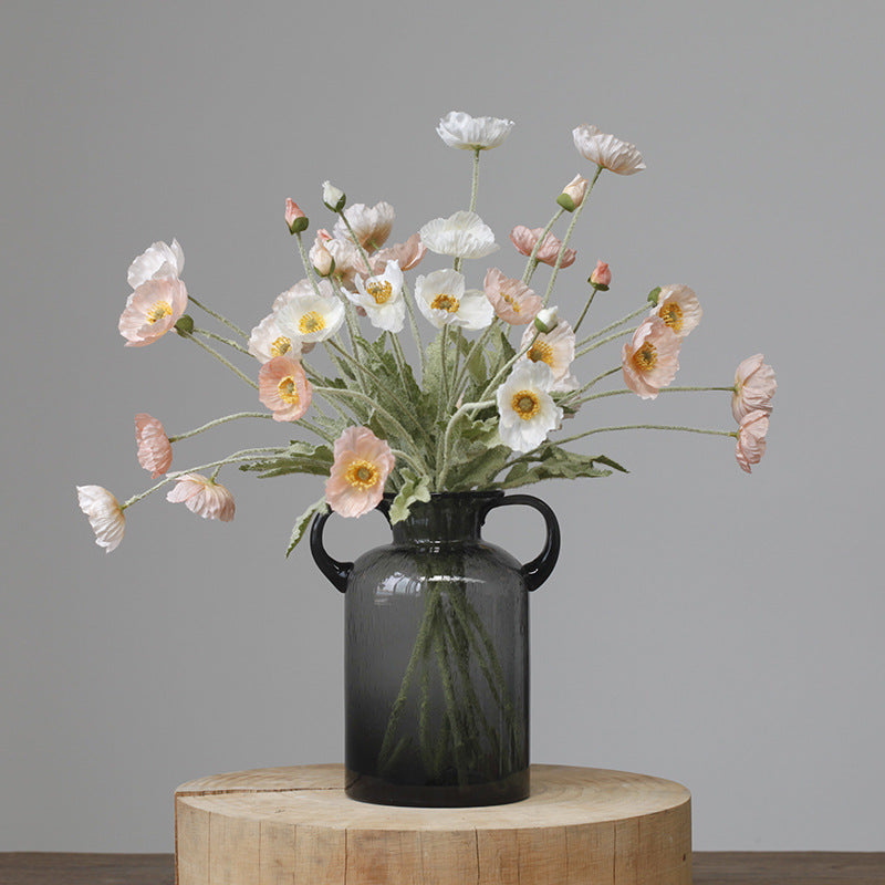 23-Zoll-Kunstmohnblumen-Set mit 6 Stück