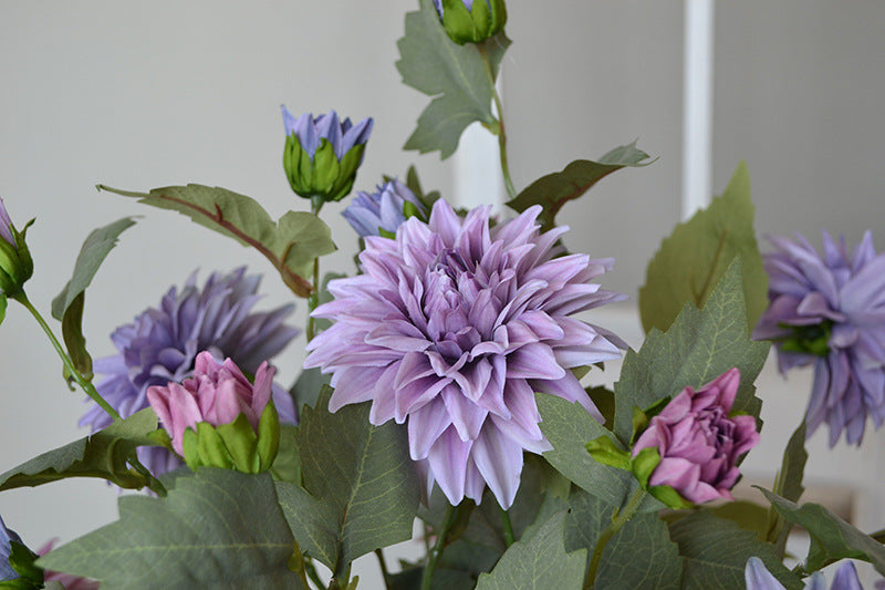 26 Zoll künstliche Dahlienblüten, 6er-Set