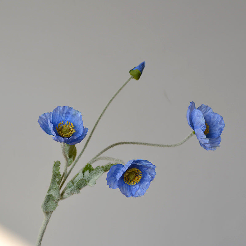 23-Zoll-Kunstmohnblumen-Set mit 6 Stück