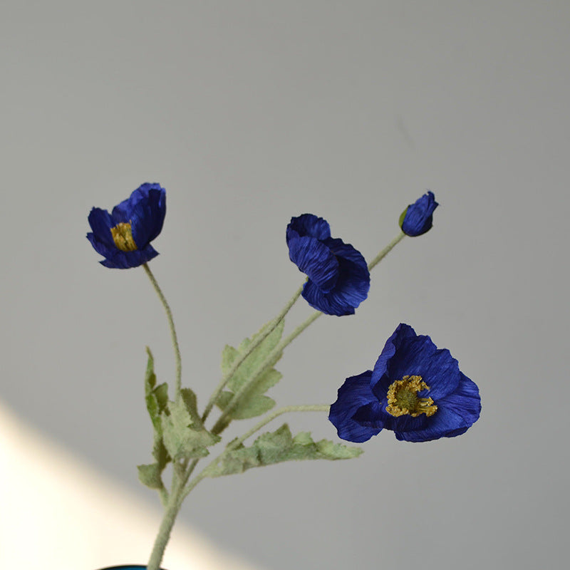 23-Zoll-Kunstmohnblumen-Set mit 6 Stück
