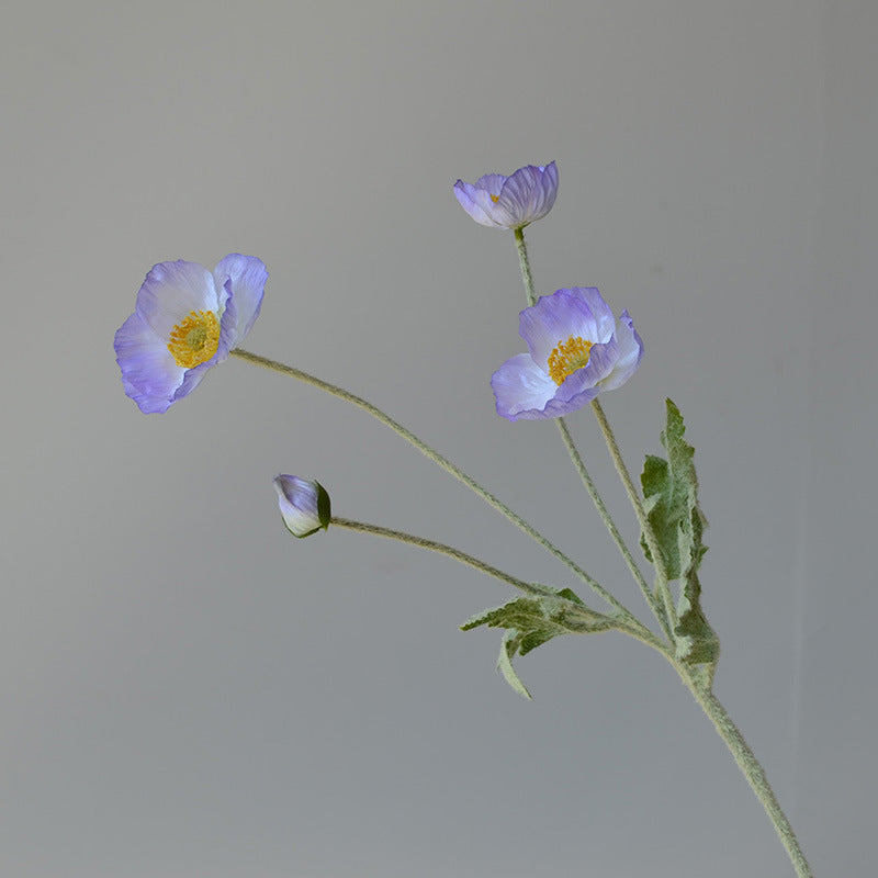 23-Zoll-Kunstmohnblumen-Set mit 6 Stück
