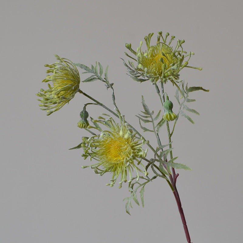 25" künstliche Nadelkissenblumen, 3er-Set