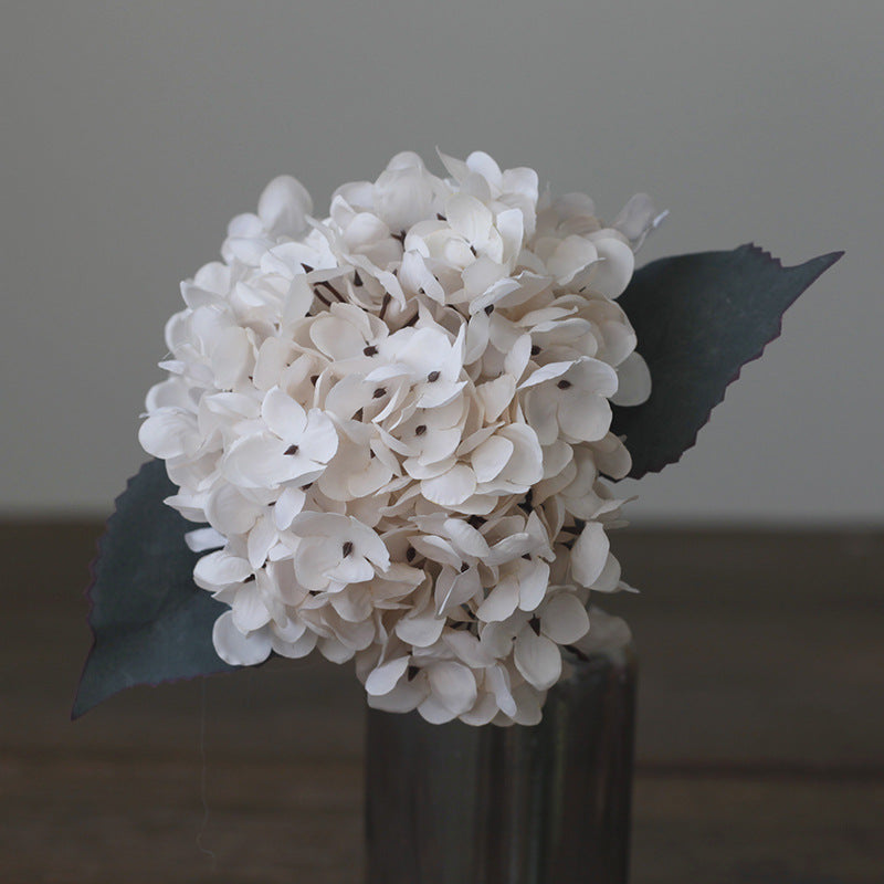 Juego de 6 flores de hortensia otoñal de imitación de 14"
