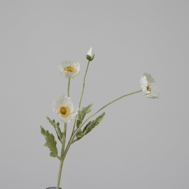 23-Zoll-Kunstmohnblumen-Set mit 6 Stück