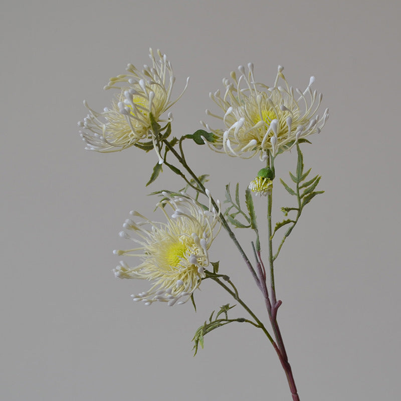 25" künstliche Nadelkissenblumen, 3er-Set