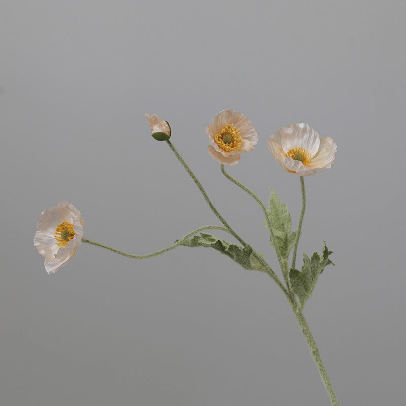 23-Zoll-Kunstmohnblumen-Set mit 6 Stück