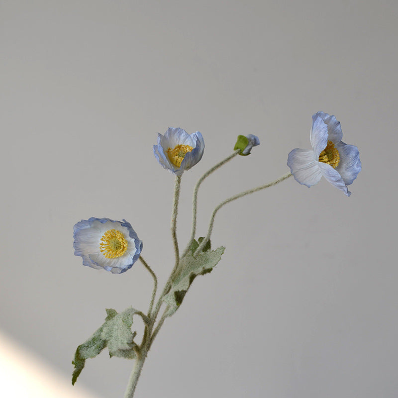 23-Zoll-Kunstmohnblumen-Set mit 6 Stück