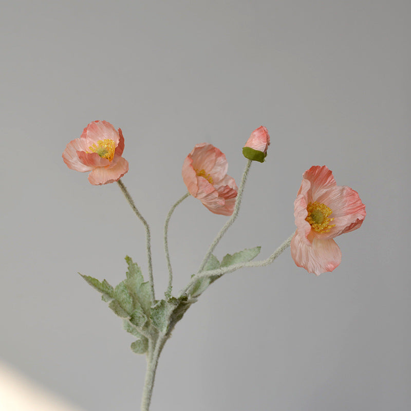 23-Zoll-Kunstmohnblumen-Set mit 6 Stück