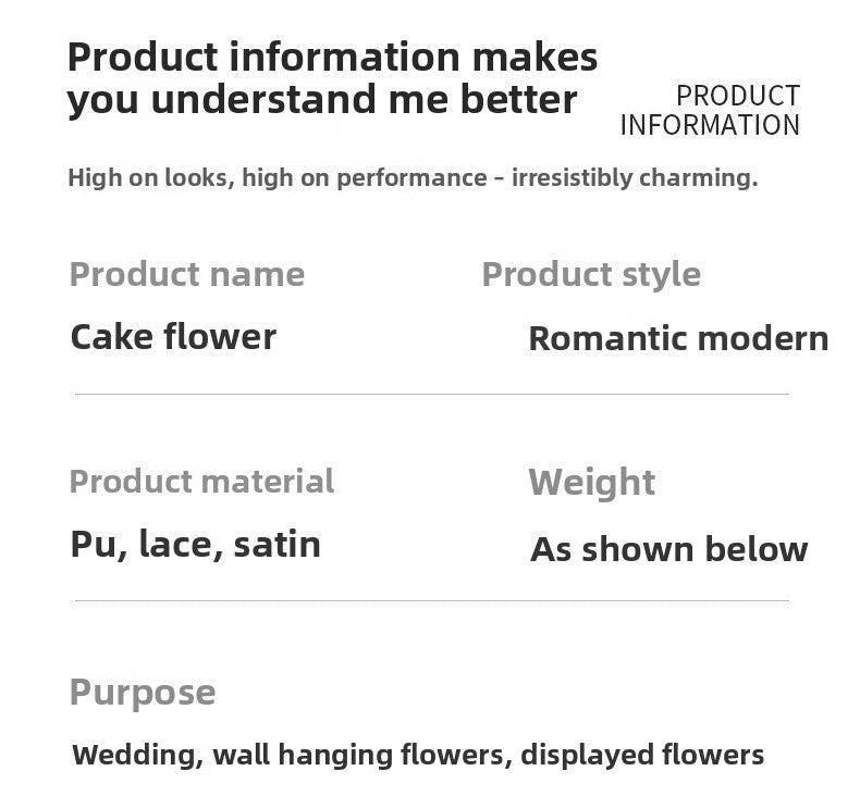 Künstliche Blumendekorationen, Requisiten für Hochzeitstortenfotografie, Blumenständer, Dekorationen für geschwungene Wege