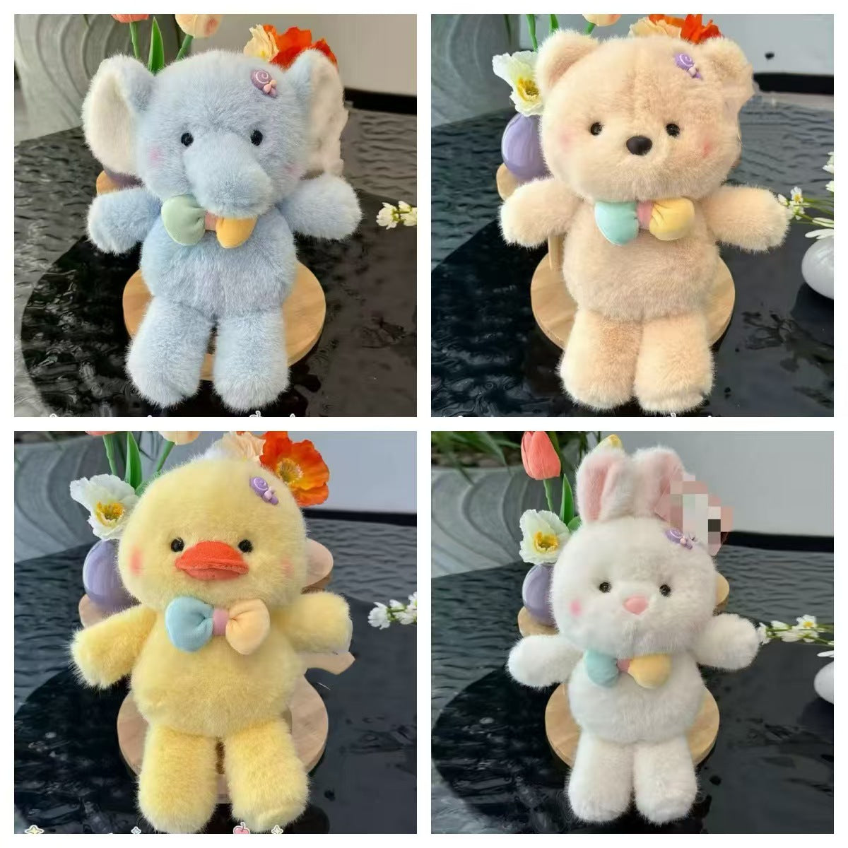 10.5 Inch Adorable Candy Bear Plush Frog Duck Pig Sheep Soft Toy Birthday Gift Sweetheart Doll