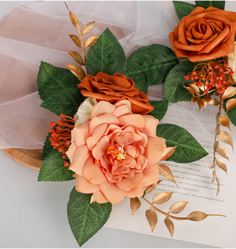 Künstliche Blumendekorationen, Requisiten für Hochzeitstortenfotografie, Blumenständer, Dekorationen für geschwungene Wege