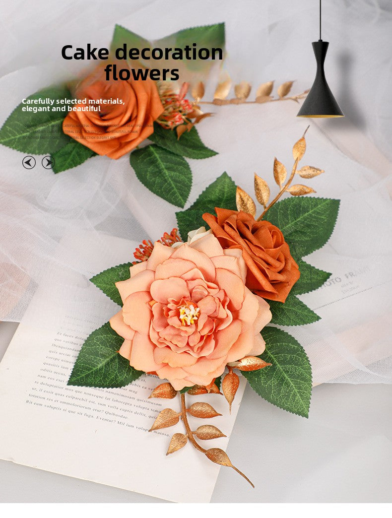 Künstliche Blumendekorationen, Requisiten für Hochzeitstortenfotografie, Blumenständer, Dekorationen für geschwungene Wege