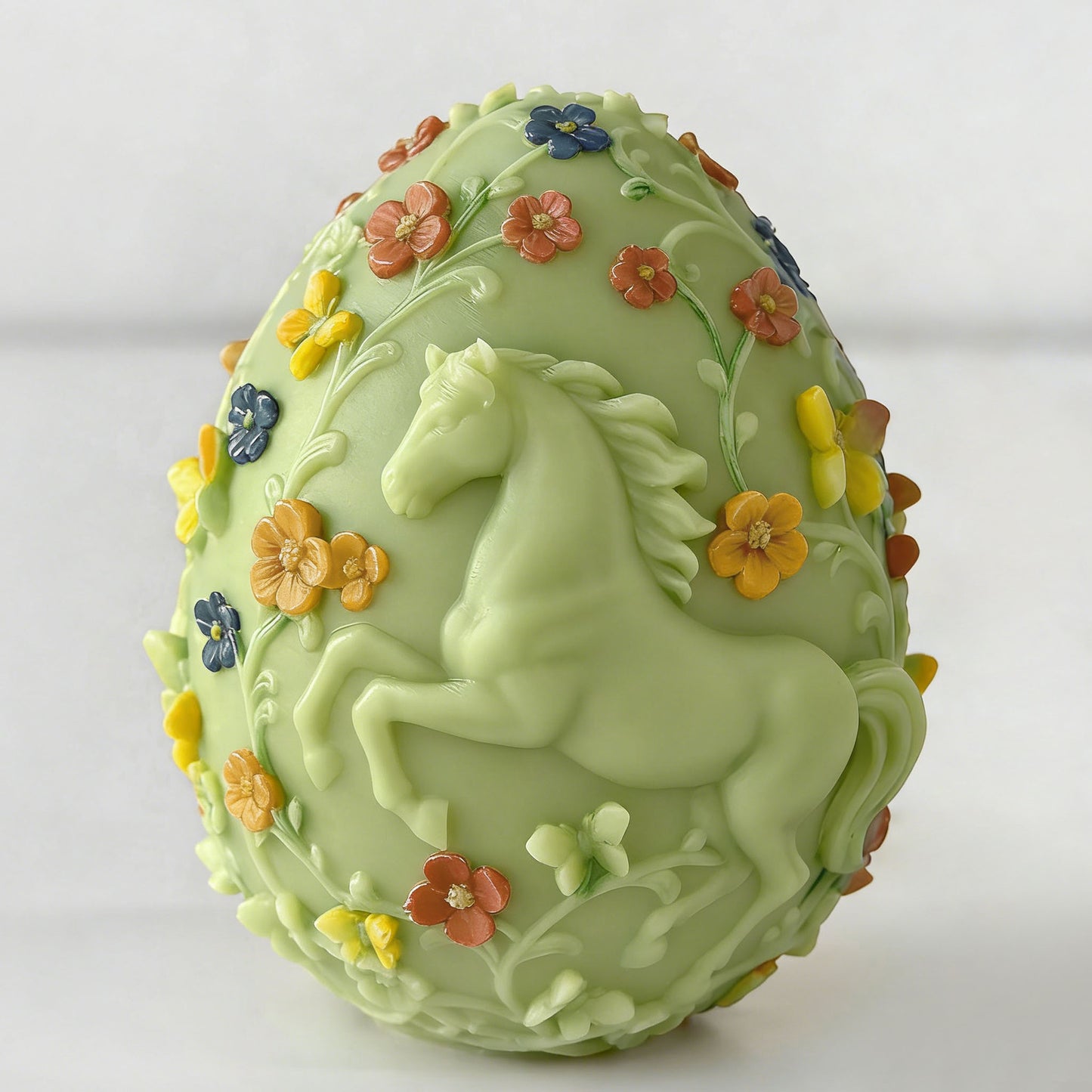 Handmade Easter Egg Embossed Candle