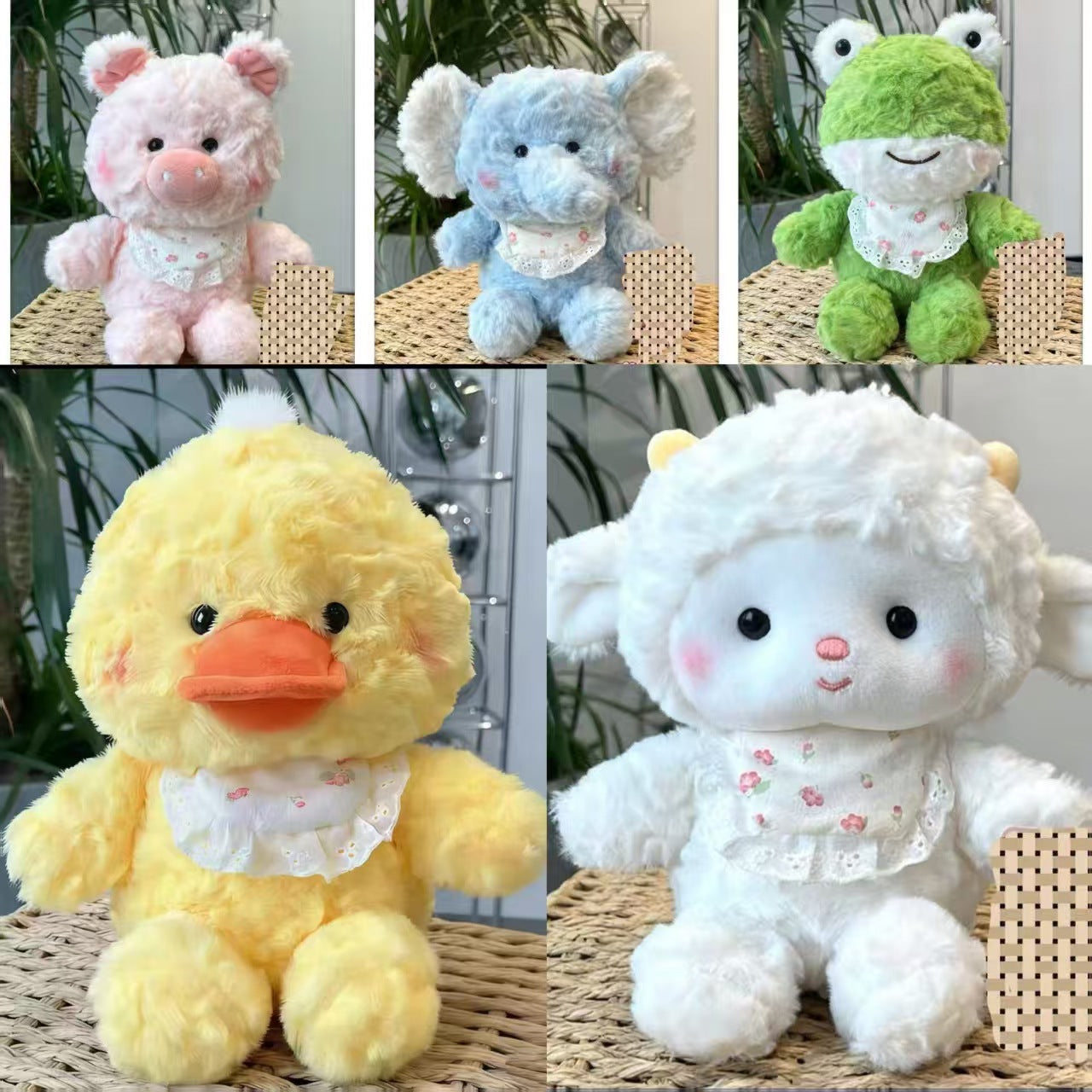 10.5 Inch Adorable Candy Bear Plush Frog Duck Pig Sheep Soft Toy Birthday Gift Sweetheart Doll