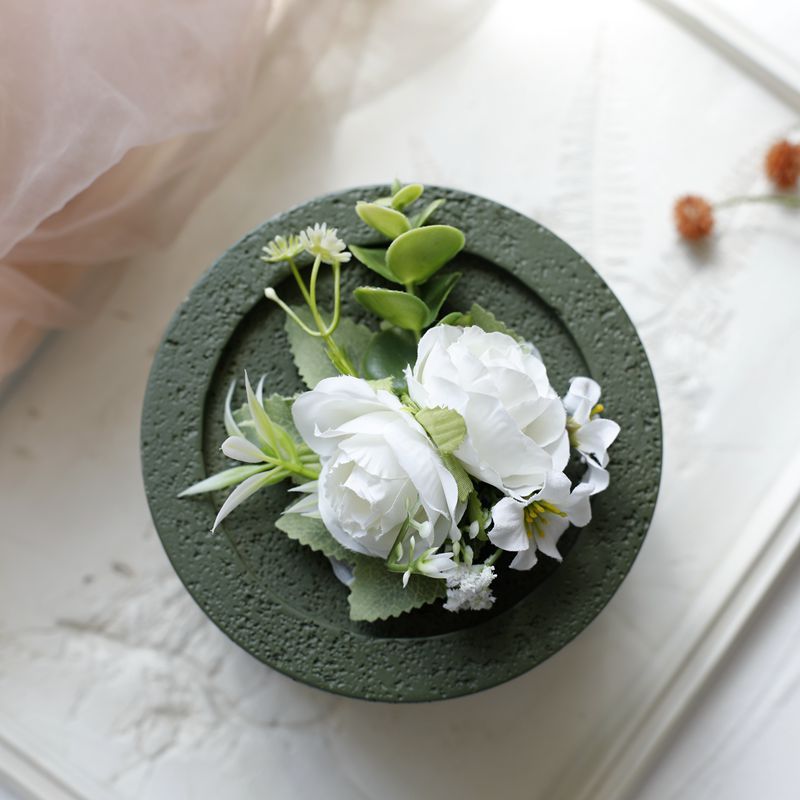 White Rose Corsage, Artificial Flower Corsage, Wedding Ceremony, Anniversary Ball, Formal Dinner Corsage